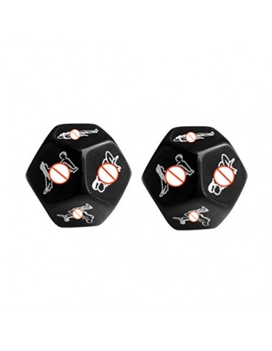 HEALLILY 2 piezas 12 lados divertido juego de rol romántico juego de dados fiesta de dados regalo de novedad para despedida d