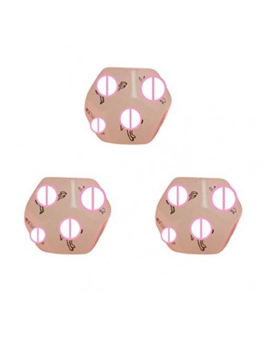 Healifty 3 Piezas Pareja Coqueteando Dados Luminosos Romántico 12 Posiciones Juego de Dados Regalo de Novedad para Brillo en 