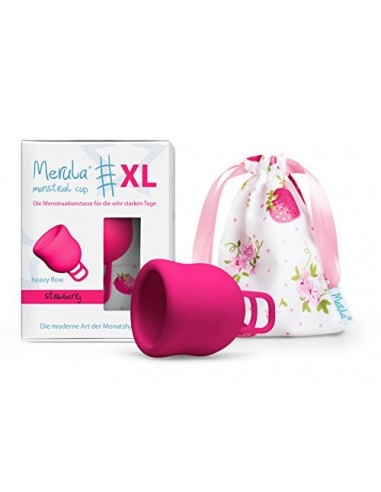 Merula Cup XL strawberry  rosa  - La copa menstrual para los días más fuertes